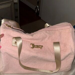 Juicy Couture Soft Pink and Gold Travel Bag